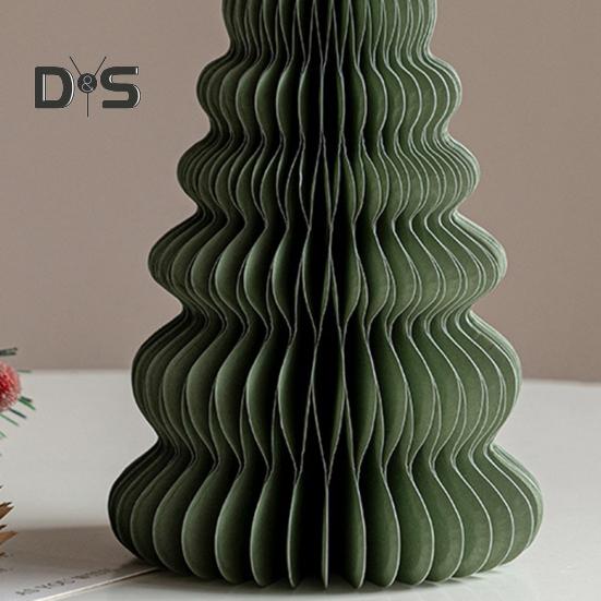 Бумажная рождественская елка 3D сотовая бумажная рождественская елка украшение деревенский настольный центральный элемент для офиса домашний школьный декор