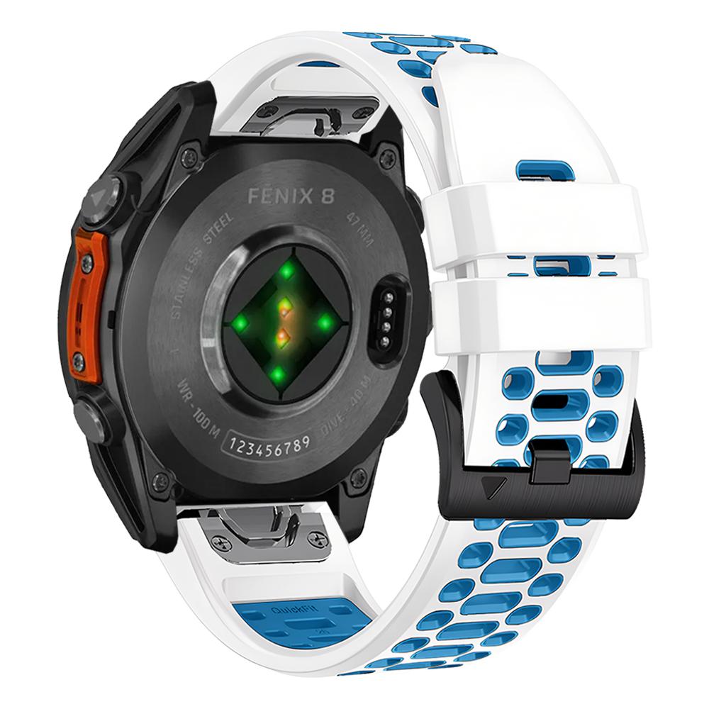 Breathable Sport Silicone Band For Garmin Fenix E 8 47mm 51mm 7 7X Bracelet For Garmin Enduro 3 QuickFit 26mm 22mm Watch Strap