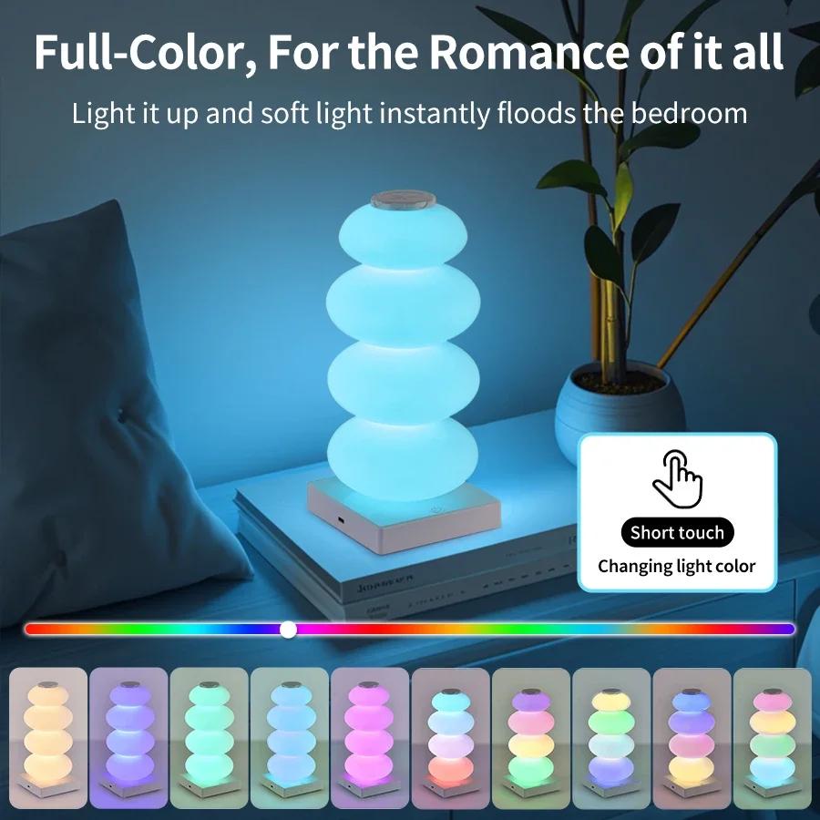 Rechargeable Touch LED Table Lamp RGB 16 Colors Dimmable Night Light For Living Room Bedroom Party Bar Decor LED Strip Light