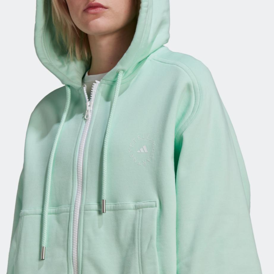 adidas X Stella McCartney Collaboration однотонная повседневная свободная куртка с капюшоном женская куртка Frozen-Green HG1327