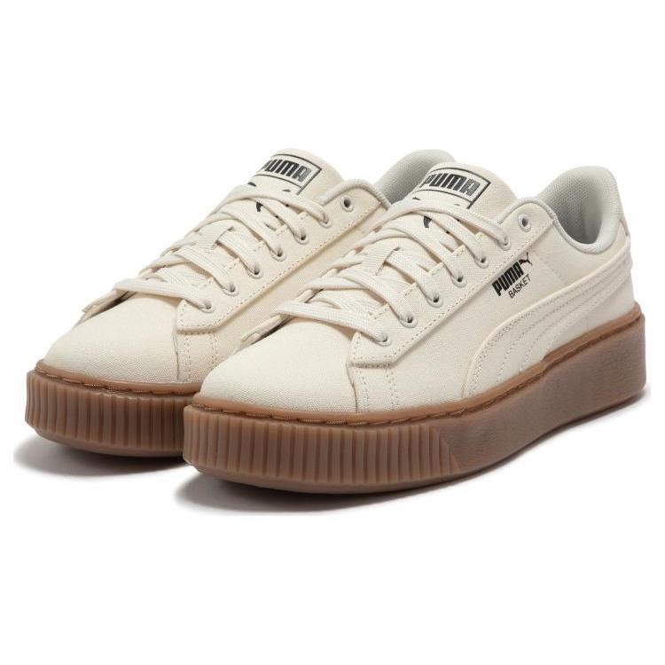 Новые женские PUMA Basket Platform Canvas 'Beige' 399251-02