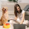 Автоматическая кормушка для домашних животных, собак, кошек, желтая резиновая кормушка в форме утки, игрушка-головоломка, интерактивная кормушка для дрессировки собак