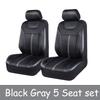 Universal PU Leather Car Seat Covers With Breathable Airmesh Car Seat Covers Fit Most Car Suv Truck Van Car Accessories Interior