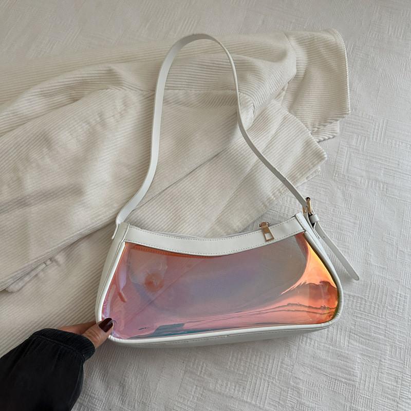 Прозрачная сумка через плечо для подмышки для повседневного использования, сумочка, уличная мода, подарок