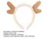 Christmas Headband Plush Reindeer Antlers Headband Holiday Costume Accessories for Christmas Party Favors Photo Booth Props