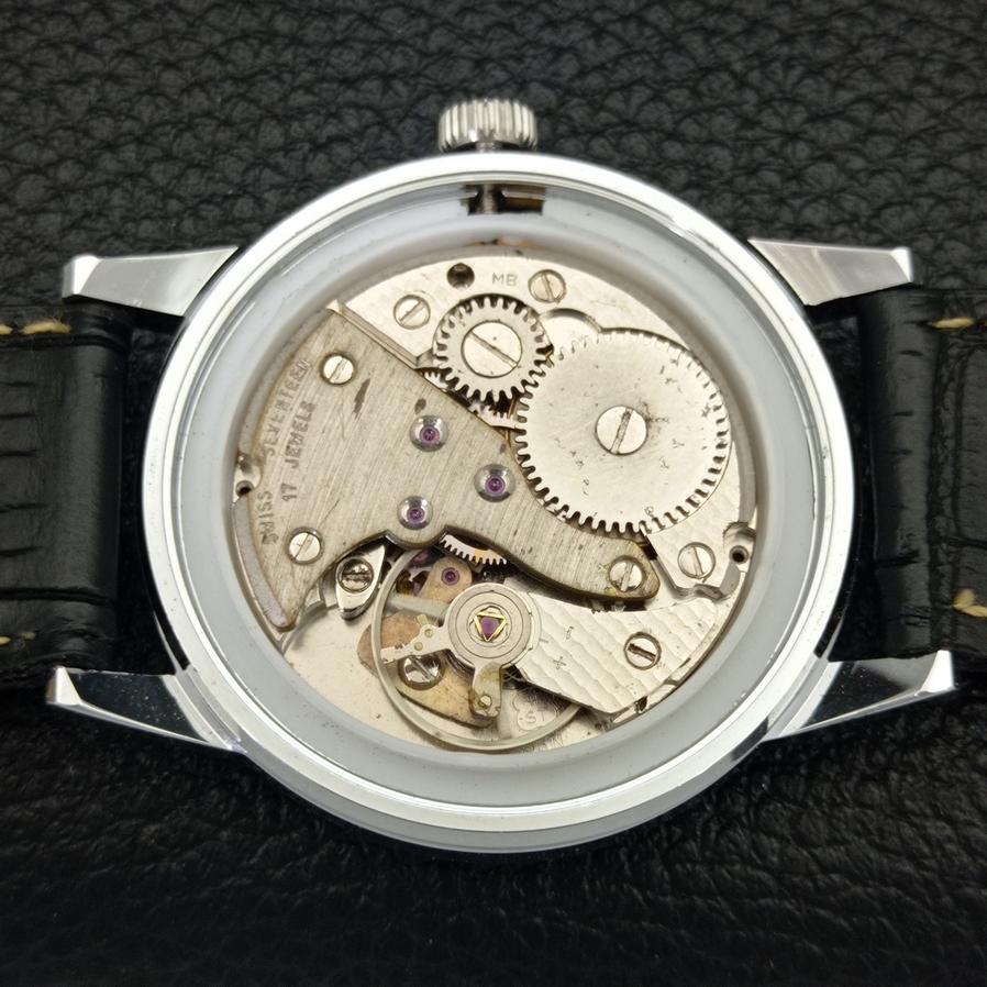 ВОССТАНОВЛЕННЫЕ МУЖСКИЕ НАРУЧНЫЕ ЧАСЫ MONTINE 17 JEWELS С РУЧНЫМ ЗАВОДОМ a427455-2 RL-a427455