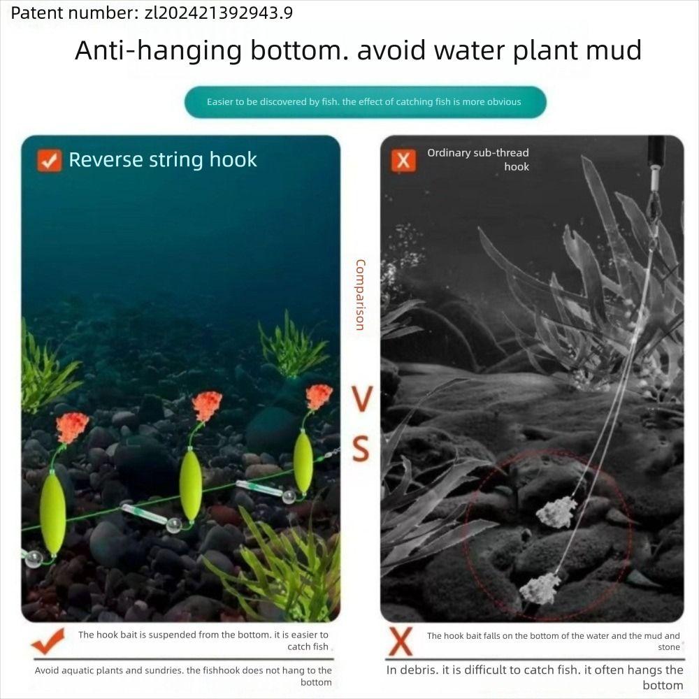 Тройной крючок для ловли карпа, автоматическая подсечка, карповые оснастки, рыболовная приманка, рыболовные снасти
