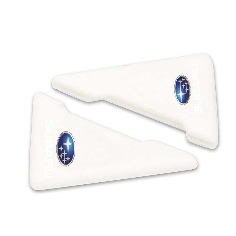 2Pcs Car Door Corner Silicone Protective Anti-Collision Cover For Subaru Impreza Legacy WRX STI BRZ XV WRC Forester Crosstrek