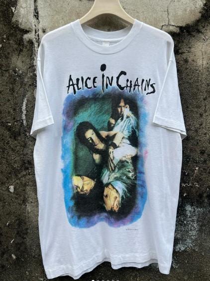 Alice In Chains We Die Young винтажная белая футболка с коротким рукавом QT5417