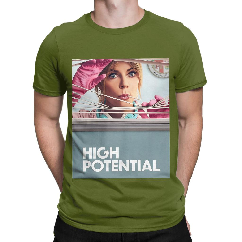 high potential original High Potential Graphic Funny 100 Cotton TShirt High Potential Tees Tops For Unisex