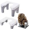 Удобное нескользящее сиденье для унитаза, толстый прочный стул-табурет для унитаза, высокая несущая способность, широкая панель, горшки-стулья, отель