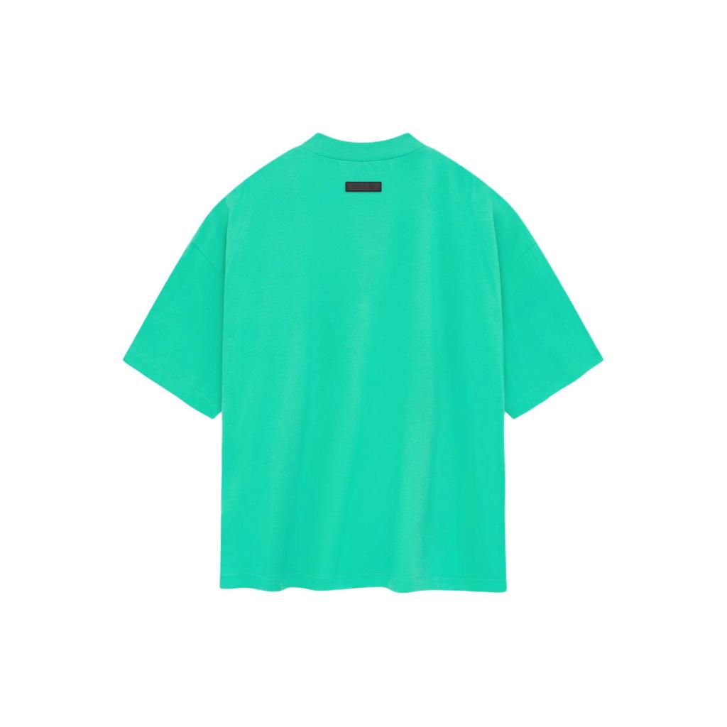 Fear of God Essentials Футболка с коротким рукавом Мятный лист Мужские топы Зеленый 125SP244192F
