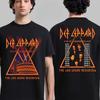 2026 Def Leppard Хлопковая Футболка с Логотипом Группы Унисекс Летняя С Коротким Рукавом Модный Бренд Футболка Роскошная Повседневная Винтажная Футболка