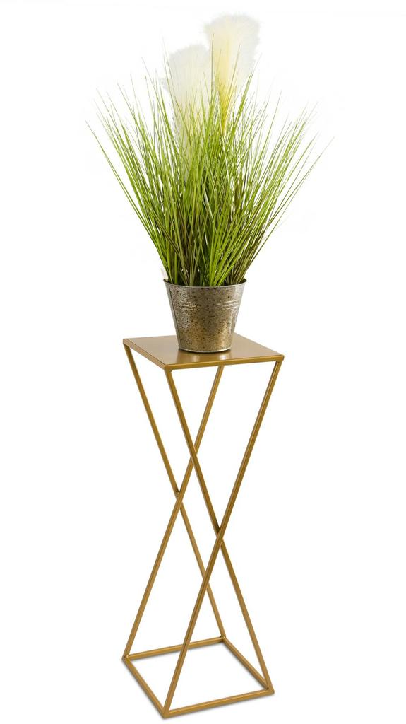 Nowoczesny Kwietnik Stojący 70 Cm Złotym