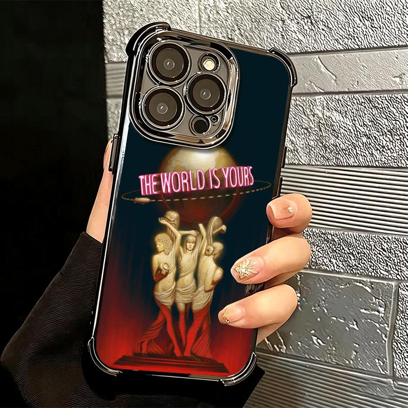 Лицо со шрамом 1983 Аль Пачино Мягкий чехол для телефона для iPhone 15 16 17 Air 14 Pro Max 16E Plus 13 12 Mini Покрытие Защита от падения Fundas