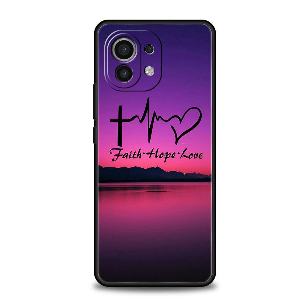 Чехол для телефона для Xiaomi Mi 17 15 14 13 12 11 Ultra 15T 14T 13T 12T 11T Pro Lite 5G Мягкий ТПУ Вера Христианский Религиозный Иисус Прозрачный