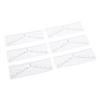 100 Sheets Disposable Eyebrow Ruler Stencils Stickers for Symmetrical Shaping Strong Adhesive Eyebro
