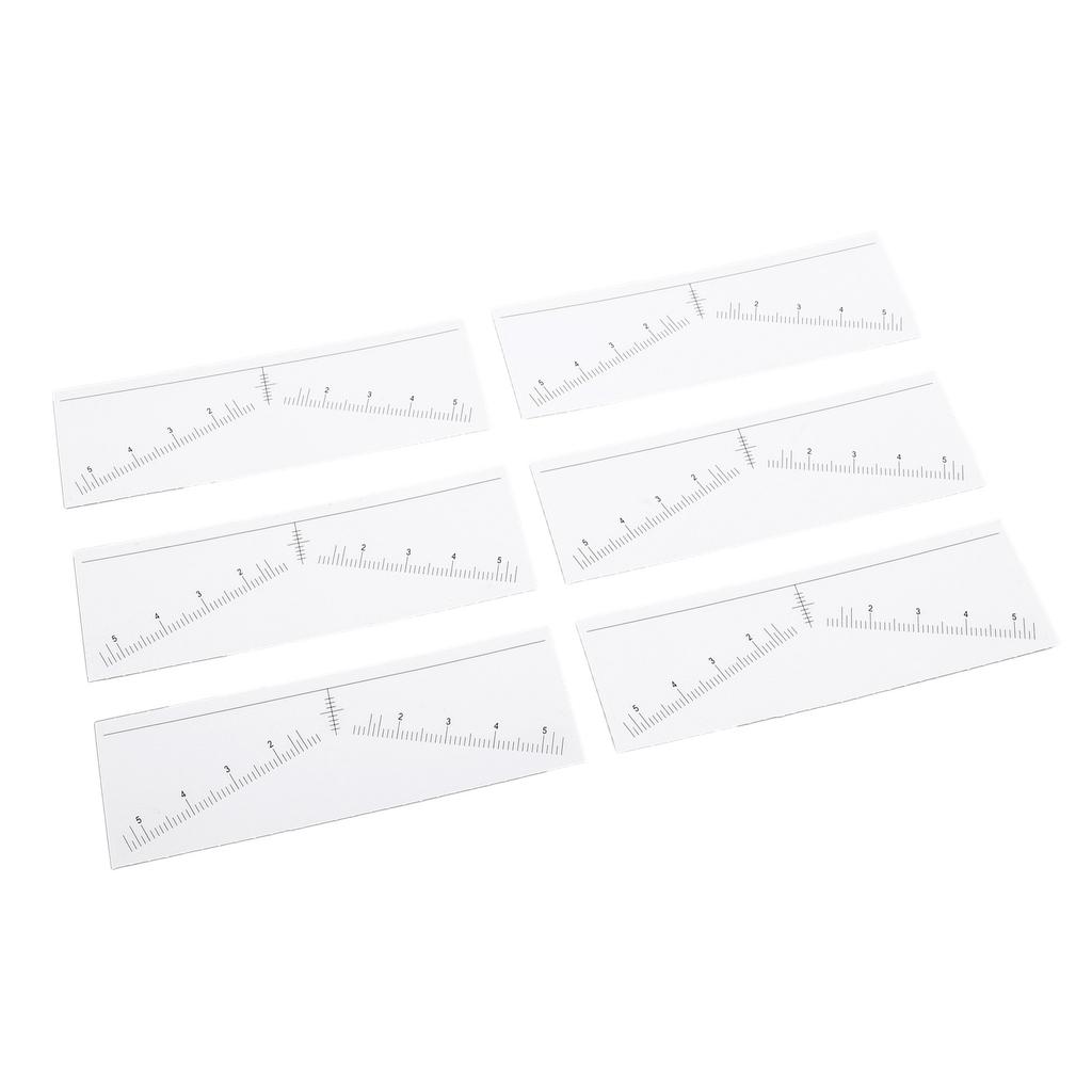 100 Sheets Disposable Eyebrow Ruler Stencils Stickers for Symmetrical Shaping Strong Adhesive Eyebro