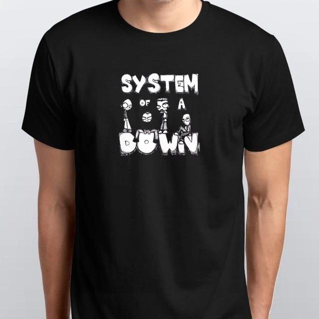Футболка унисекс System Of A Down S M L XL XXL 3XL 4XL цвета Черный