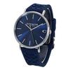 Coach Charles 41mm Men's Watch with Navy Dial, Silicone Rubber Strap, and Signature C (14602634)