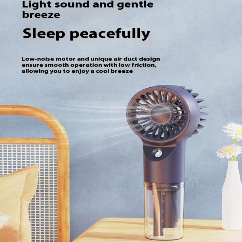 Mini Handheld Humidifier Fan Portable Mist Fan Usb Rechargeable Battery Fast Charging Water Spray Hand Fan With Humidifier
