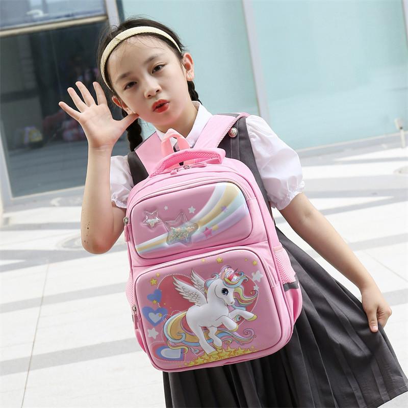 Cute Cartoon Hard Shell School Backpack For Kids Unisex Nylon Lightweight