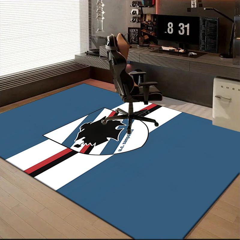 Sam-pdoria Team Emblem Rug for Living Room, Game Rooms, Office, Bedroom, Office Floor Mat Playful Design, fan gifts Christmas decor