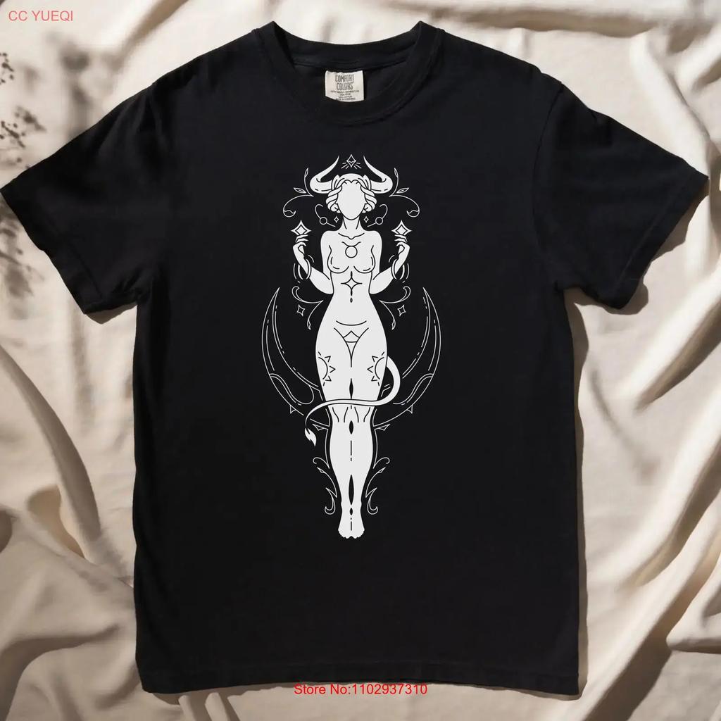 Taurus Zodiac Goddess T Shirt Horoscope For Her Vintage Comfortable Streetwear Soft Slightly Casual Versatile Unisex