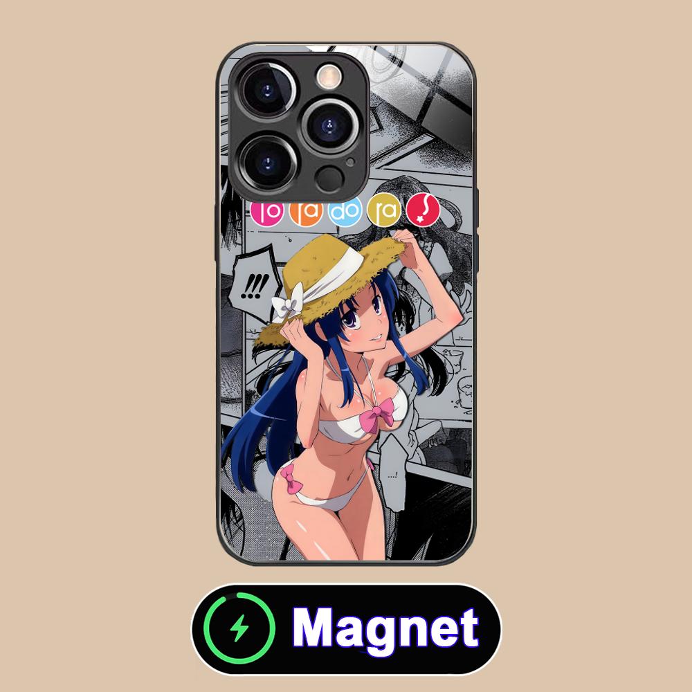Чехол для телефона Toradora Kawashima для iPhone 17 16 15 14 13 12 11 Air Pro Max Plus Mini Стеклянный чехол MagSafe