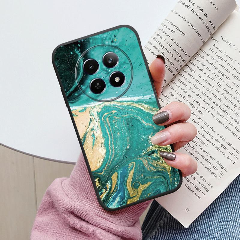Роскошный Чехол Для Redmi 14C 4G 14R 5G A4 Note 14 Pro 5G Poco C75 Fundas Мраморный Узор Мягкий ТПУ Защитная Крышка Ударопрочный