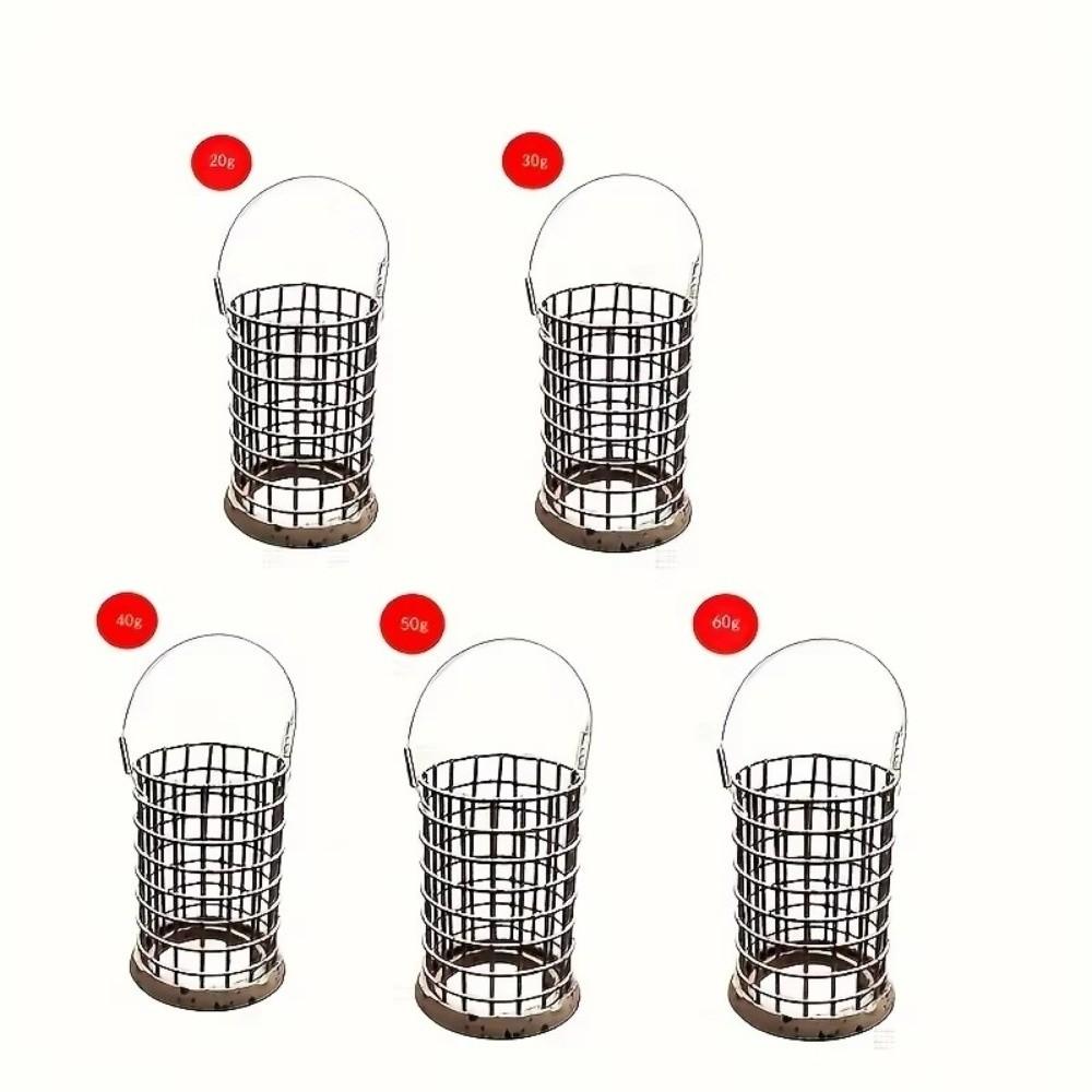 Все размеры кормушки-клетки 20г/30г/40г/50г/60г Высококачественные кормушки Прочные металлические кормушки Рыбалка с прикормкой