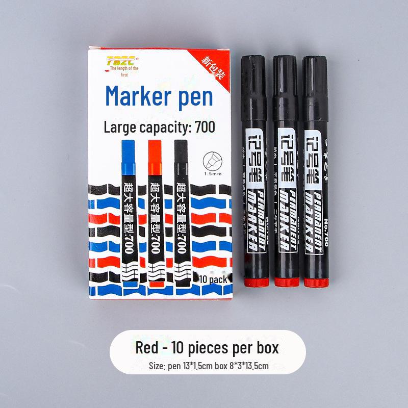 Черный маркер на масляной основе Spot 700 — большой емкости, водонепроницаемый, быстросохнущий, заправляемый, с широким наконечником.