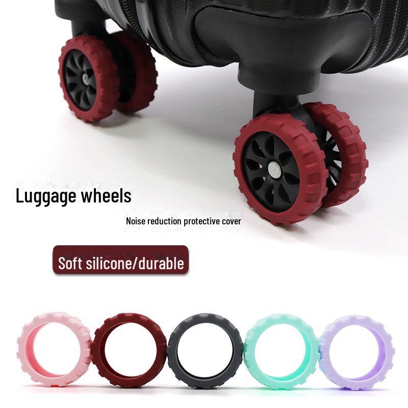 Модернизированный чехол на колесо чемодана: Бесшумные, амортизирующие, износостойкие универсальные колеса.