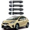 Toyota AQUA PRIUS C 11-20 Черная наружная дверная ручка, Модификация с мелкой текстурой.