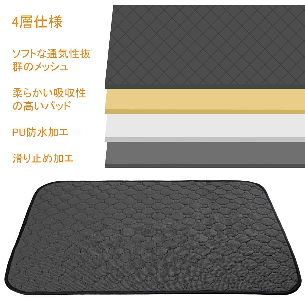 Коврик для мочи для домашних животных SARACAT, подушка для кровати для собак, водонепроницаемый, быстросохнущий, для ухода за больными, многоразовый, для мочи, для собак, кошек, простыня для домашних животных, 2 шт.