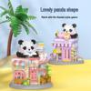 Совместимые с LEGO микро-кирпичики кофейни «Панда»: Развивающий конструктор для детей