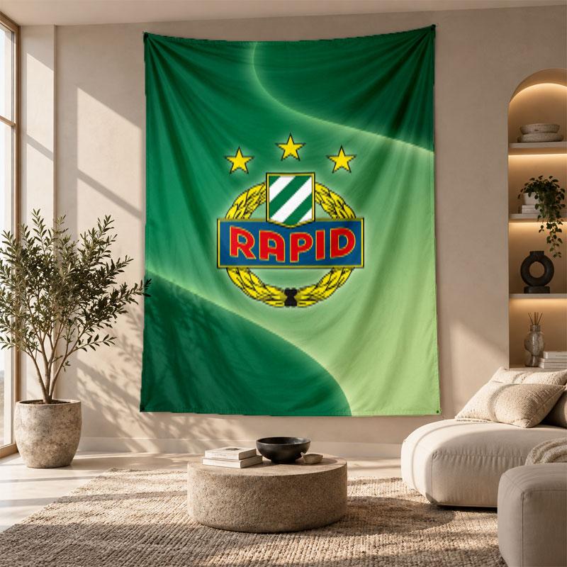 Decorative Tapestry,Rapid Wien FC Printed Wall Art, Lightweight Wall Hanging For Bedroom Background