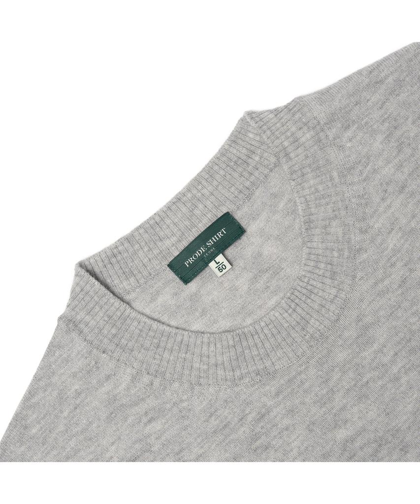 PRODESHIRT Бордовый Мягкий Трикотаж с Круглым Вырезом (серый)