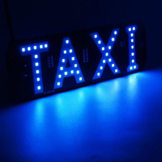 LED Indicator Light Waterproof Lamp with Car Windshield Light USB Power Taxi Sign Stickers for Ride-Hailing
