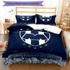 Monter-rey Football Crest Art Printed Pattern Duvet Cover Set – includes 1 duvet cover and 2 matching pillowcases Bedroom decor Christmas gifts