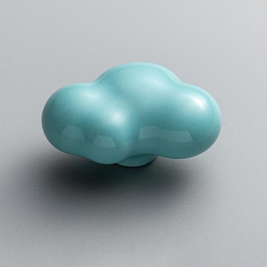 Ручка шкафа Ручка выдвижного ящика Гладкая поверхность Простая установка Керамическая ручка для шкафа в форме облака