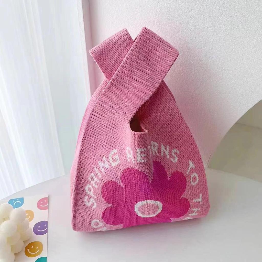 Женская толстая вязаная плетеная сумка-тоут - Подарочная и сувенирная сумочка