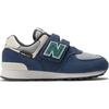 New Balance Nb 574 Leather Soft Comfortable Low Top Casual Shoes Kids Sneakers Blue PV574SOA