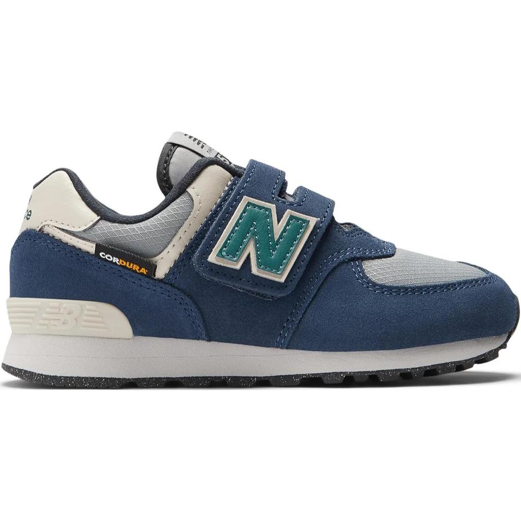 New Balance Nb 574 Leather Soft Comfortable Low Top Casual Shoes Kids Sneakers Blue PV574SOA