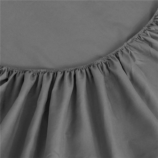 Cotton Mattress Cover with Elastic Solid Color Fitted Sheet Bed Protector Cover Bedding Mattress 160x200 Cm Only Sheet No Pillowcase