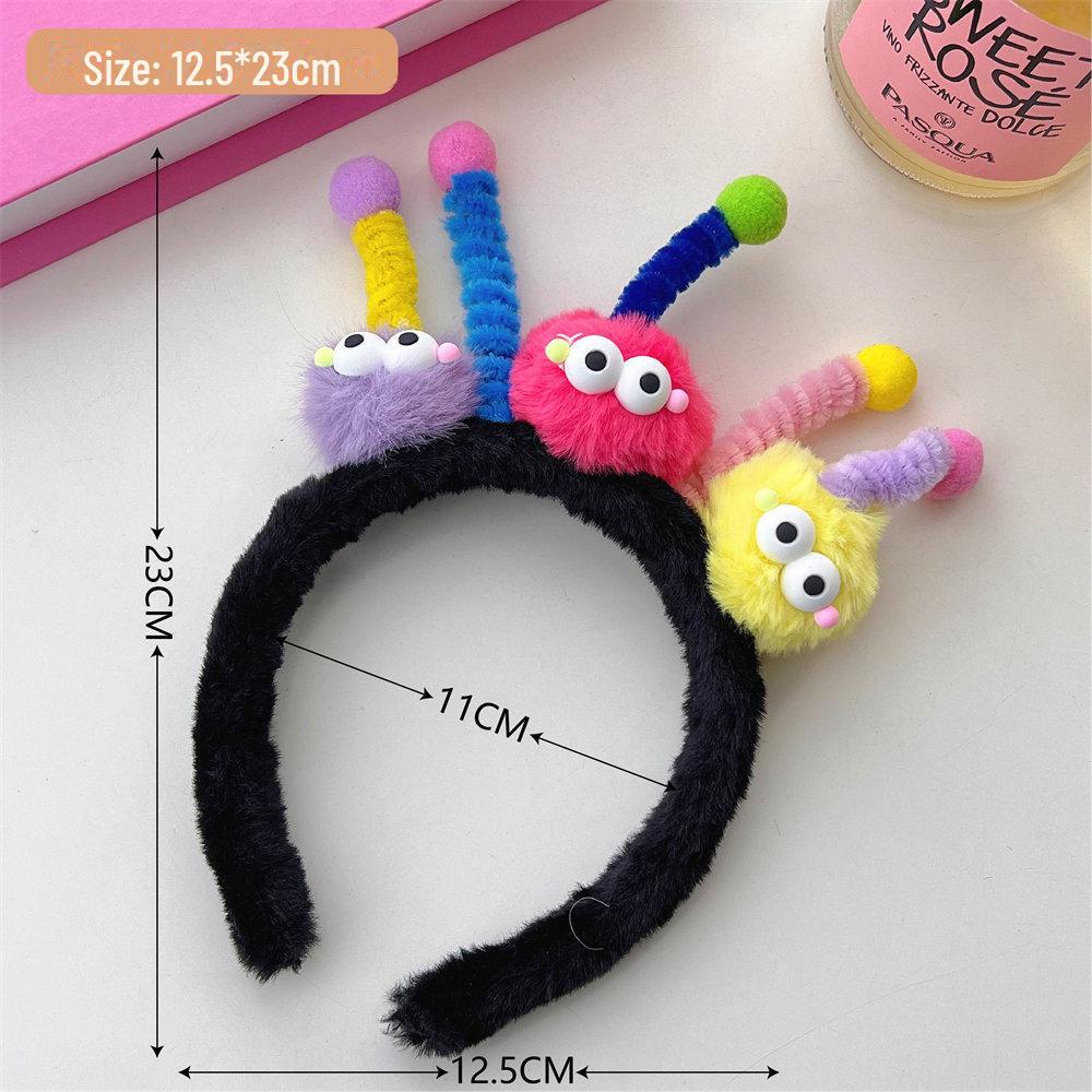 Милая повязка на голову Niuniu Stick Plush Antenna - забавный аксессуар для вечеринок и макияжа