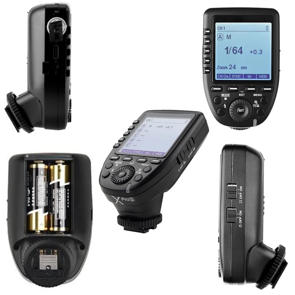 Авторизованный агент Японская инструкция GODOX Sony Передатчик Вспышка Trigger Commander Высокоскоростная синхронизация Совместимость с Sony SLR Cameras Сверхбольшой ЖК-дисплей