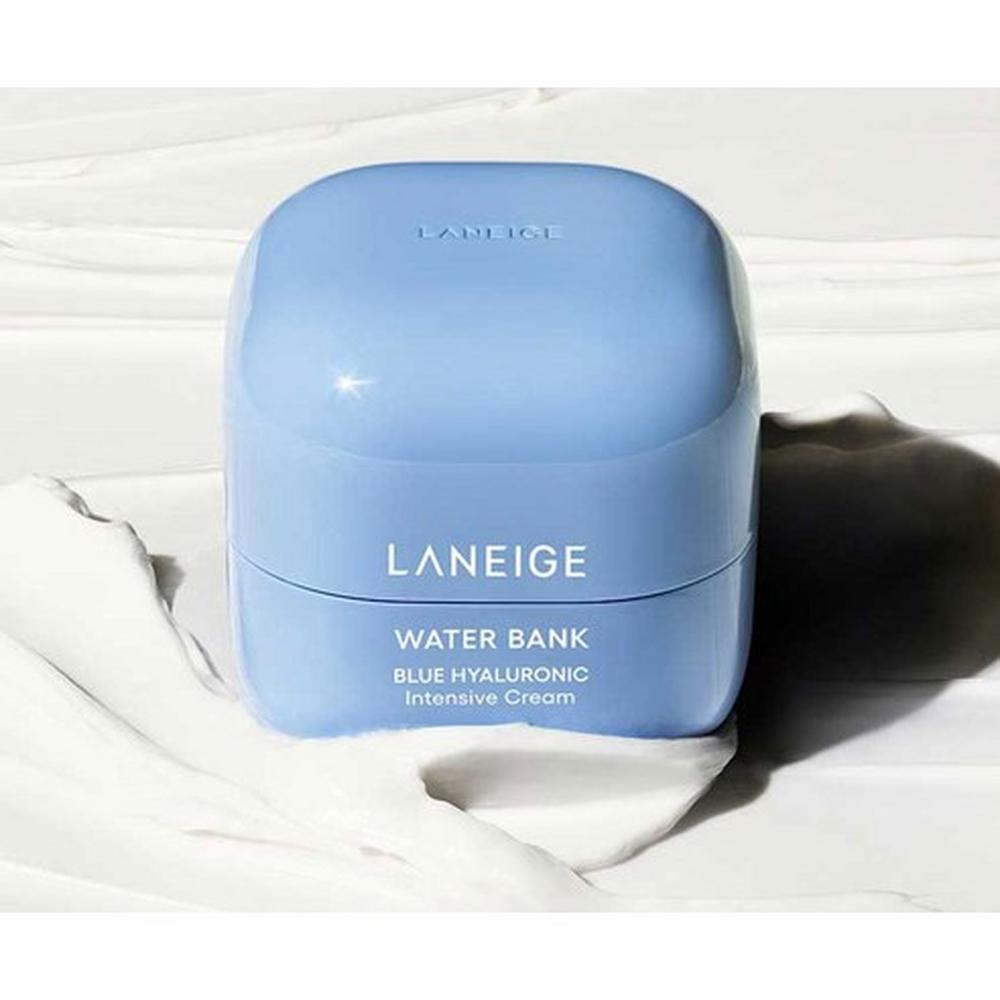LANEIGE Крем Water Bank Blue Hyaluronic Intensive 50 мл – Интенсивное увлажнение, Восстановление сухой кожи, Укрепление барьера, Корейский