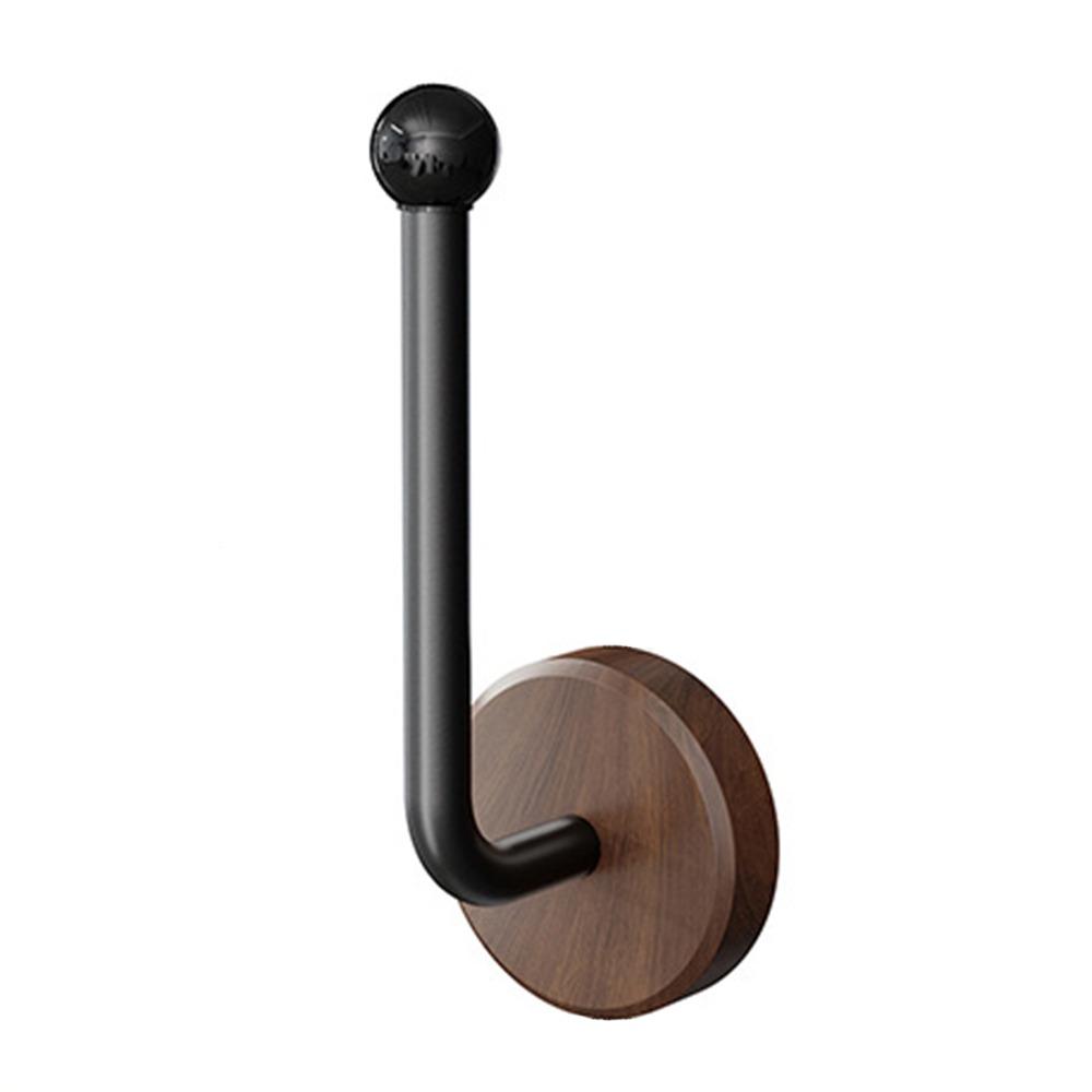 Северная Европа Деревянный Настенный Крючок Черный Белый Самоклеящийся Настенный Крючок для Хранения Без Сверления Водонепроницаемый Держатель для Полотенец Украшение