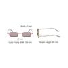 Miu Miu Unique Design Rectangular Sunglasses Unisex sunglasses Gold SMUB50_E5AK_FE20I_C_052